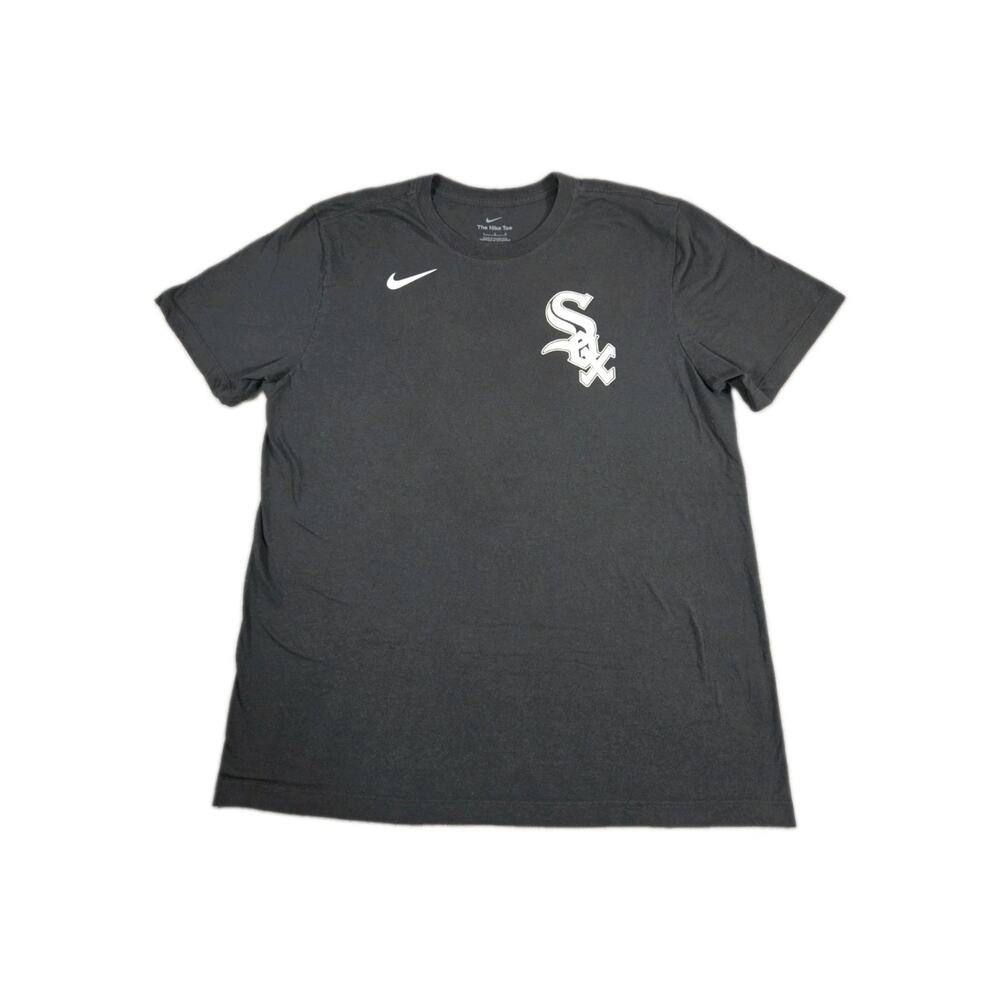 The Nike Tee Black Men Shirt Size L Chicago White Sox #7 Anderson MLB Cotton C13